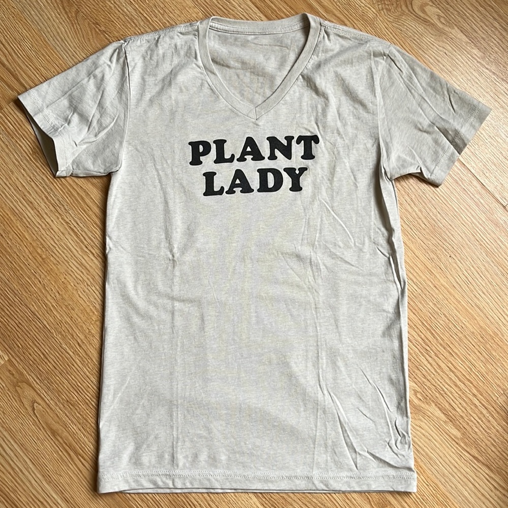 Plant Lady V Neck Tshirt Magnolia Market Size Small